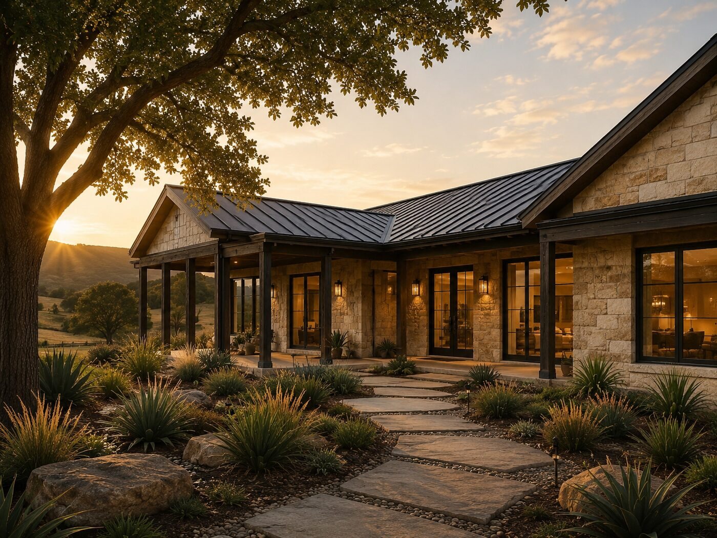 A modern Texas Hill Country ranch house, built to last